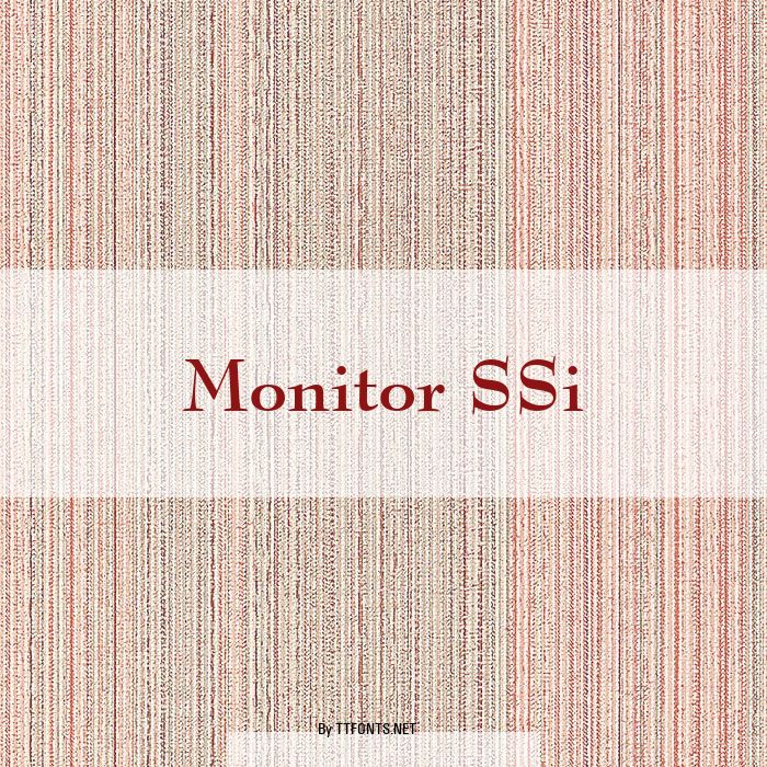 Monitor SSi example